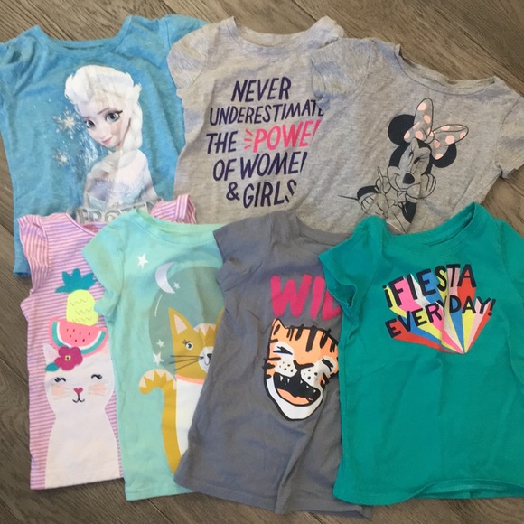 Cat & Jack Other - Girls lot of 7 tshirts, size 2T